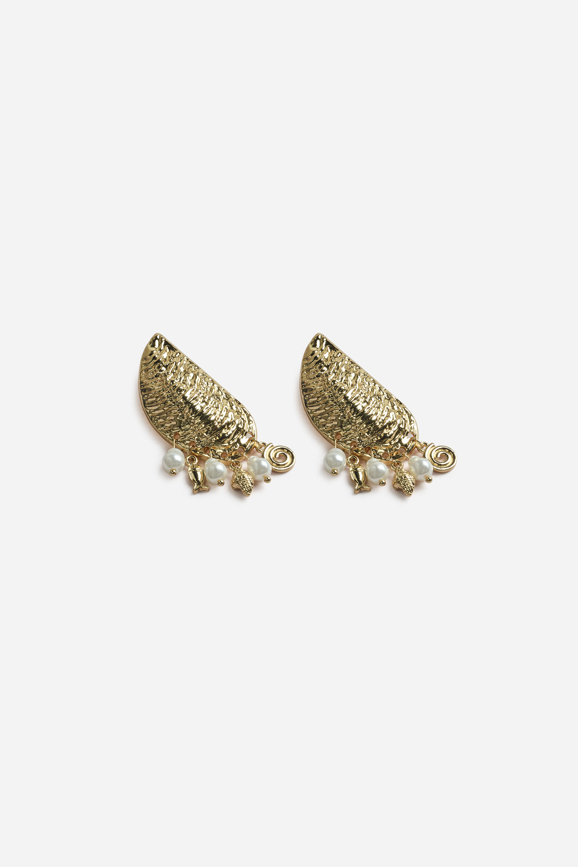 Shell & Pearl Cascade Earrings, , image 2